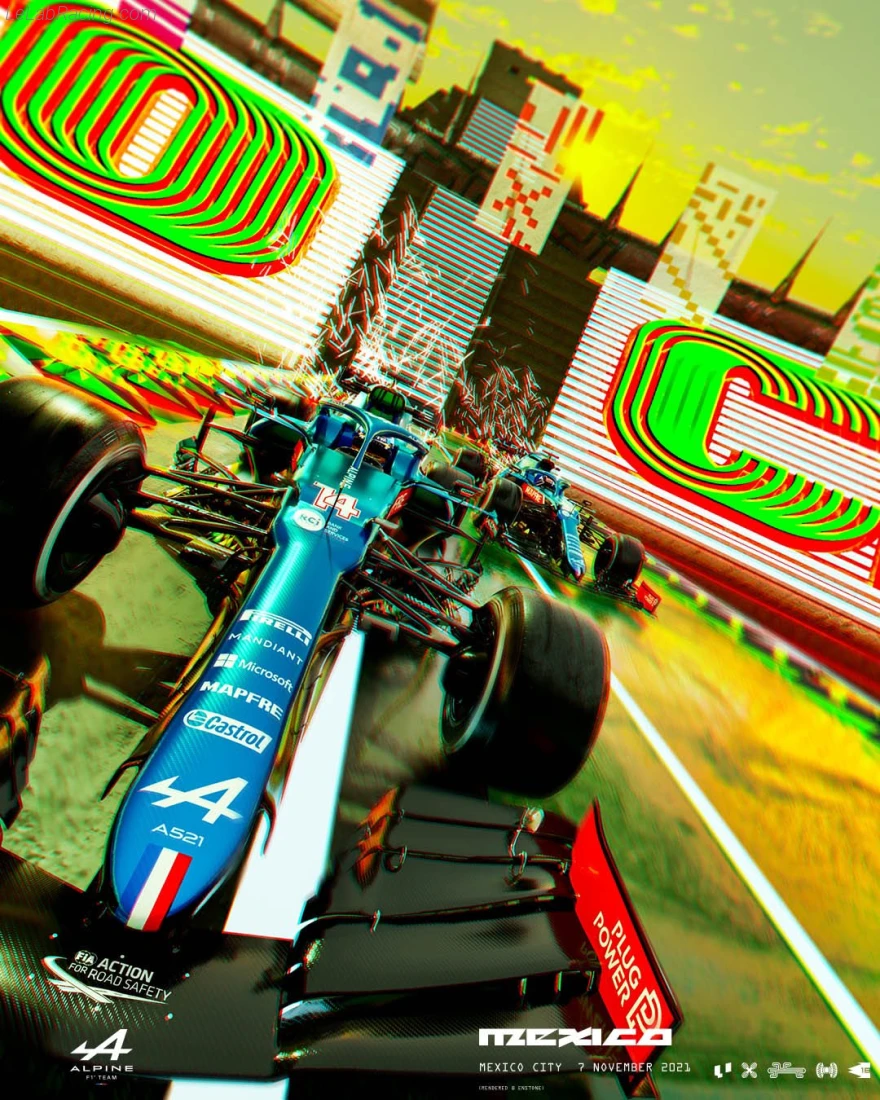 Poster équipe Mexico City Grand Prix