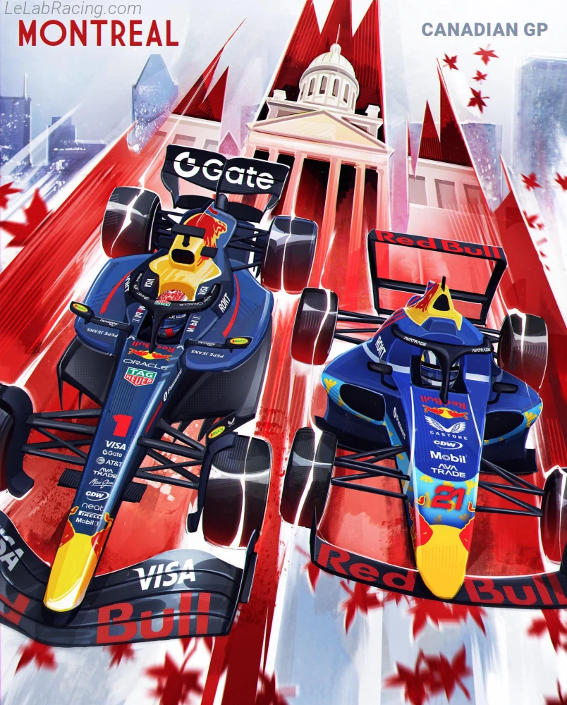 Poster équipe Grand Prix automobile du Canada 2025