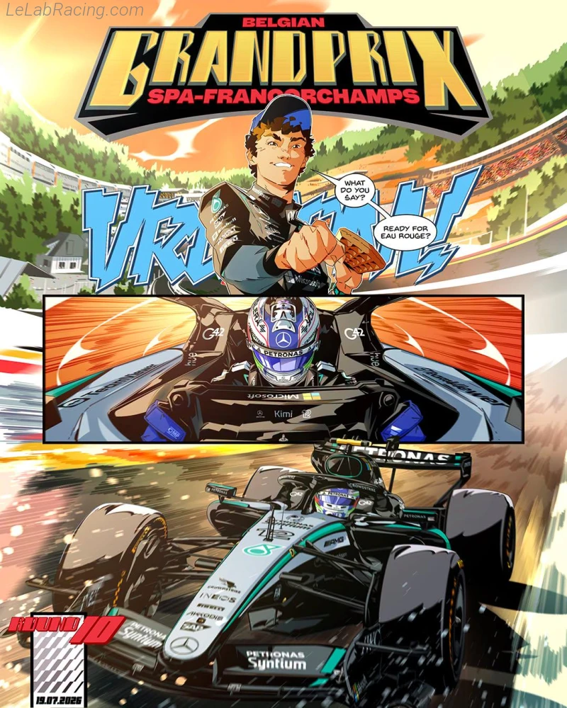 Poster équipe Grand Prix automobile de Belgique 2026
