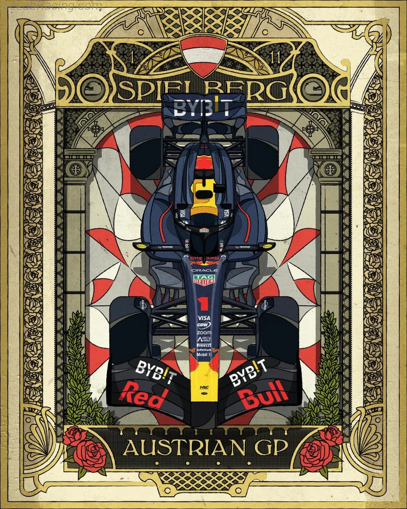 Poster équipe Grand Prix automobile d'Autriche 2024
