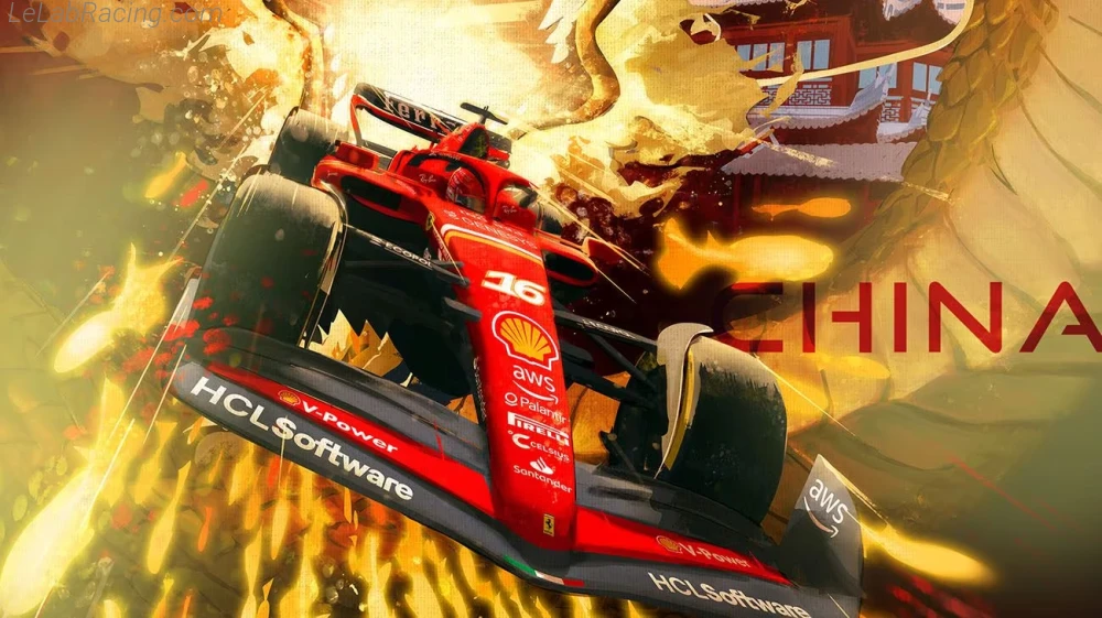 Poster équipe Grand Prix automobile de Chine 2024