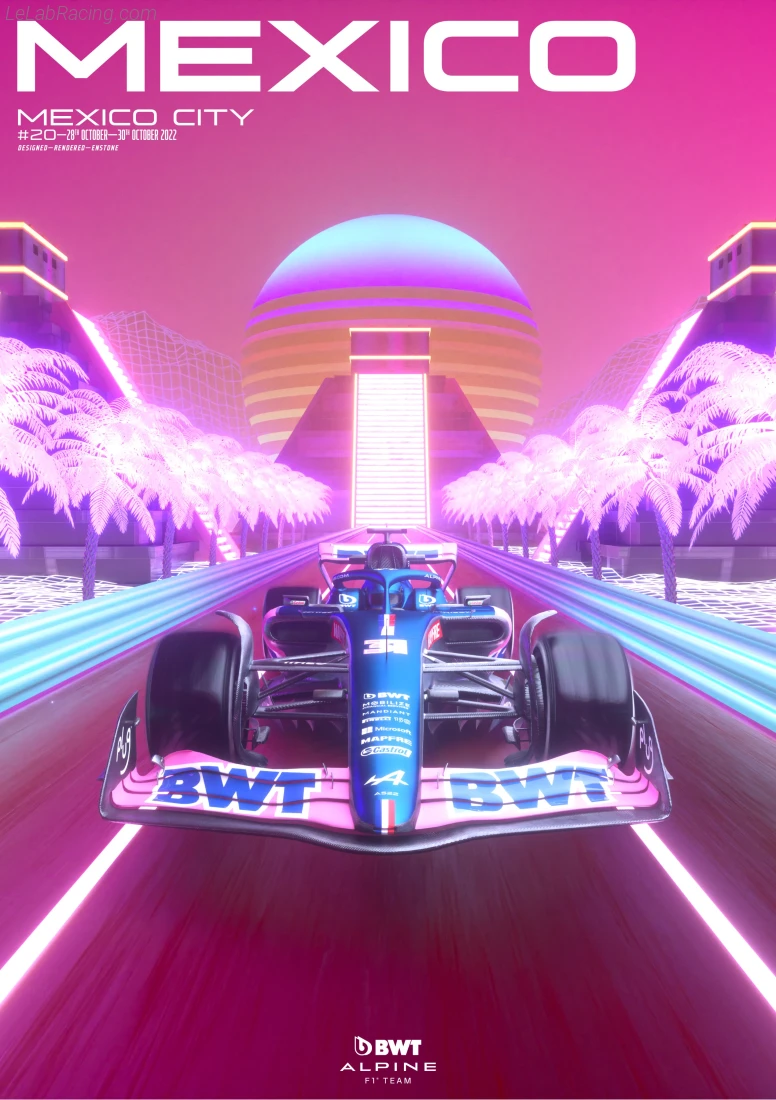 Poster équipe Mexico City Grand Prix