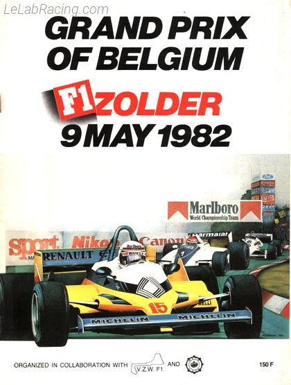 Poster d'un grand prix de la saison de F1 1982