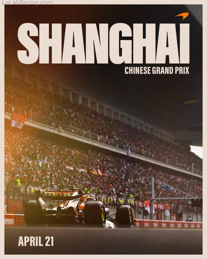 Poster équipe Grand Prix automobile de Chine 2024