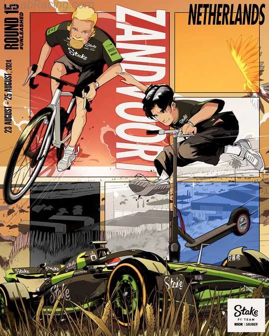 Poster équipe Grand Prix automobile des Pays-Bas 2024