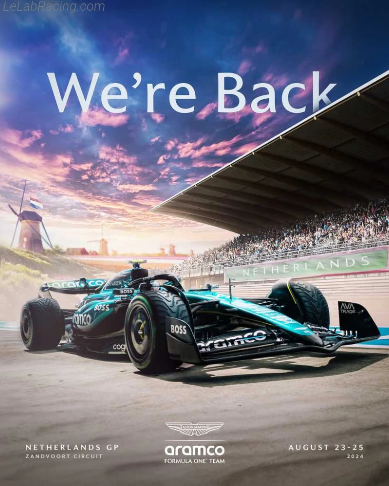 Poster équipe Grand Prix automobile des Pays-Bas 2024