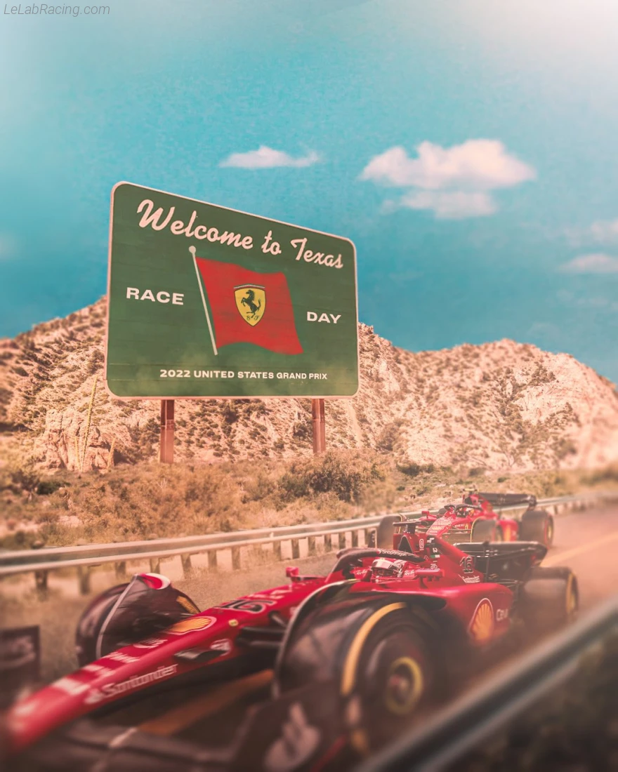 Poster équipe Grand Prix automobile des États-Unis 2022