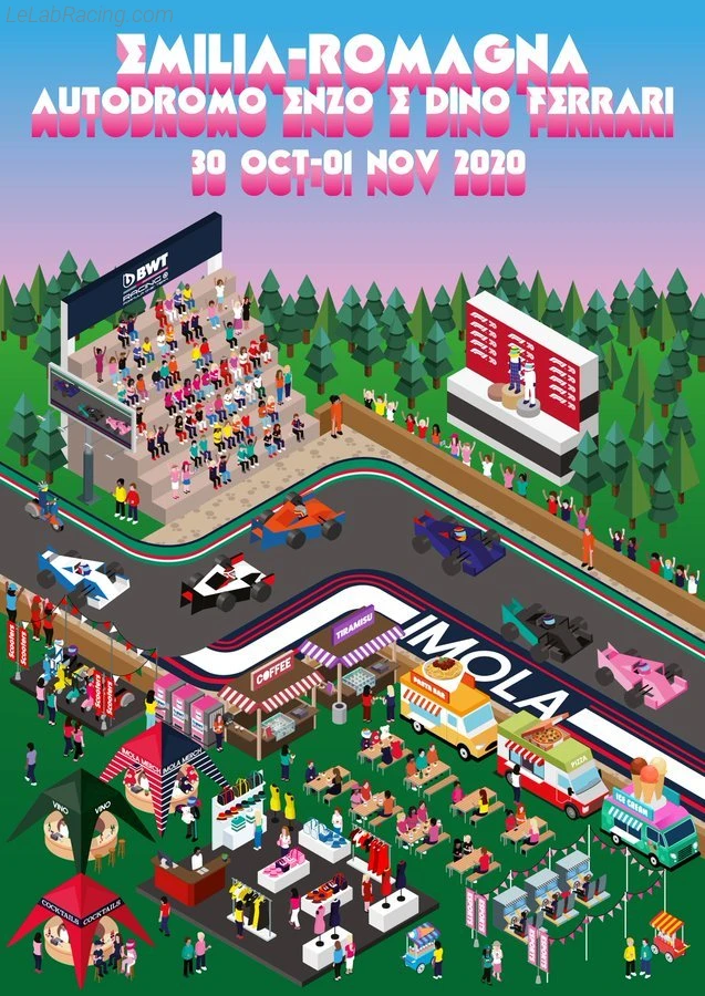 Poster équipe Grand Prix automobile d'Émilie-Romagne 2020