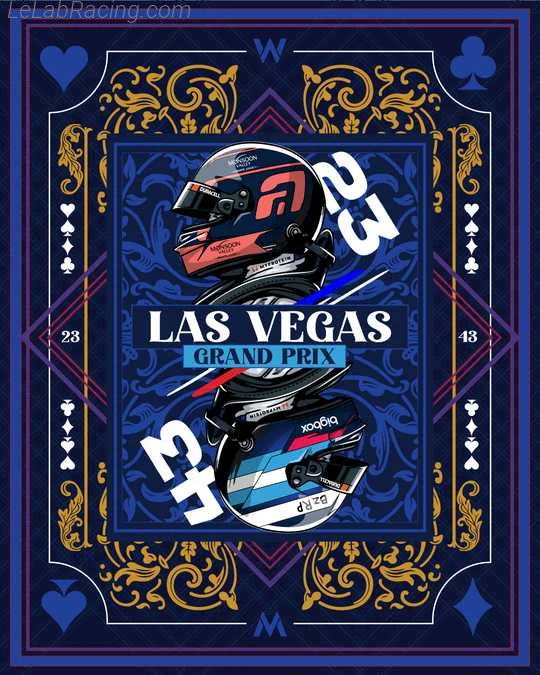 Poster équipe Grand Prix automobile de Las Vegas 2024