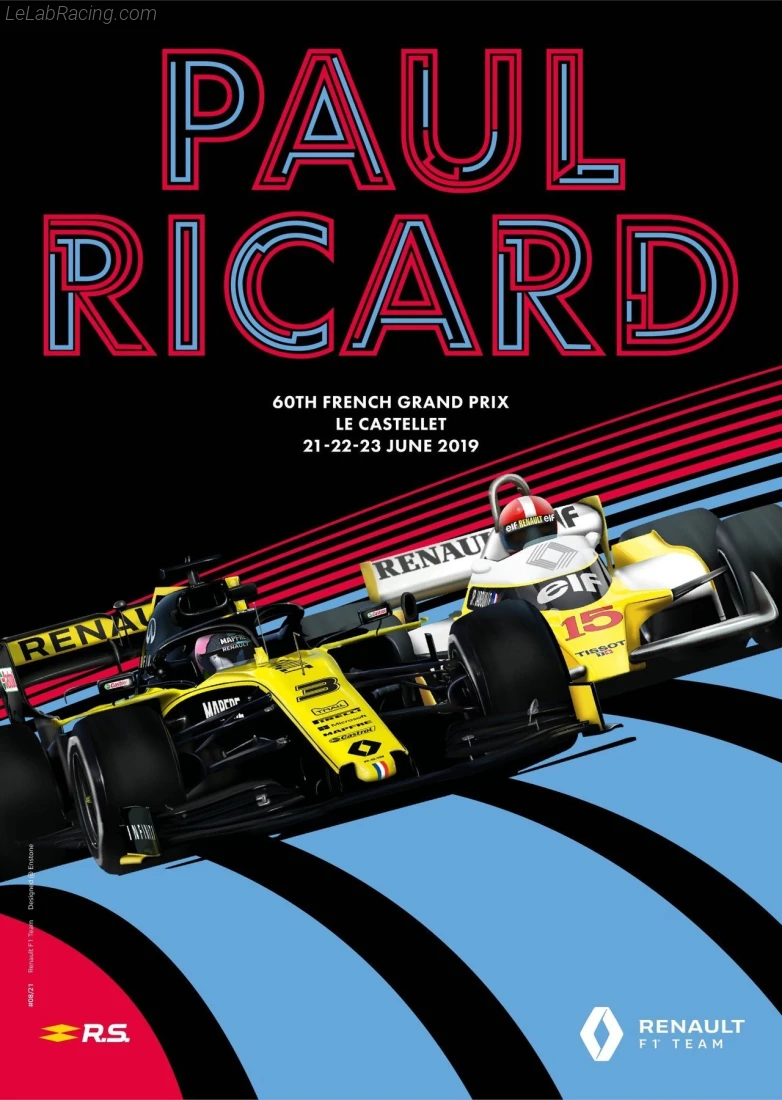 Poster équipe Grand Prix automobile de France 2019