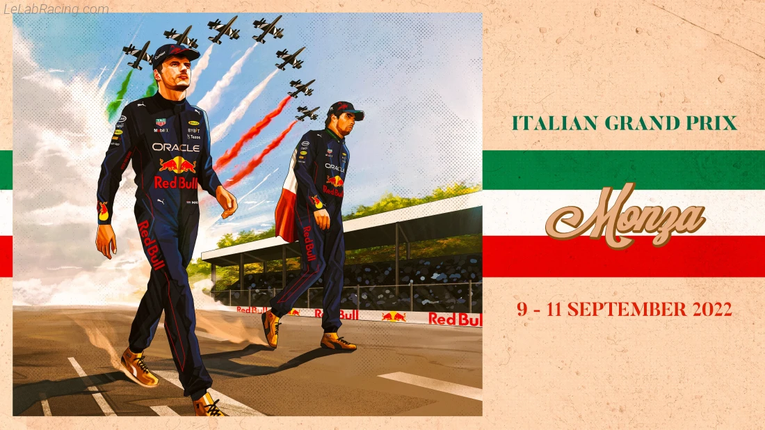 Poster équipe Grand Prix automobile d'Italie 2022
