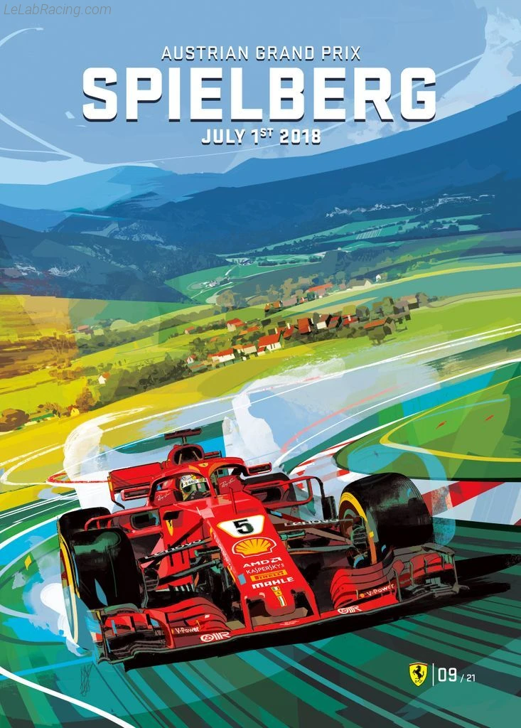 Poster équipe Grand Prix automobile d'Autriche 2018