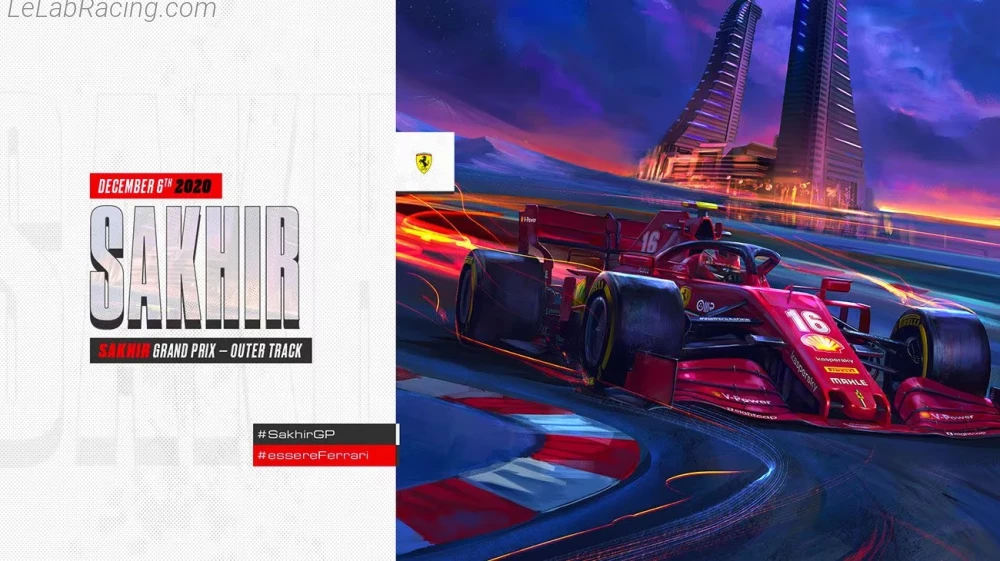 Poster équipe Grand Prix automobile de Sakhir 2020