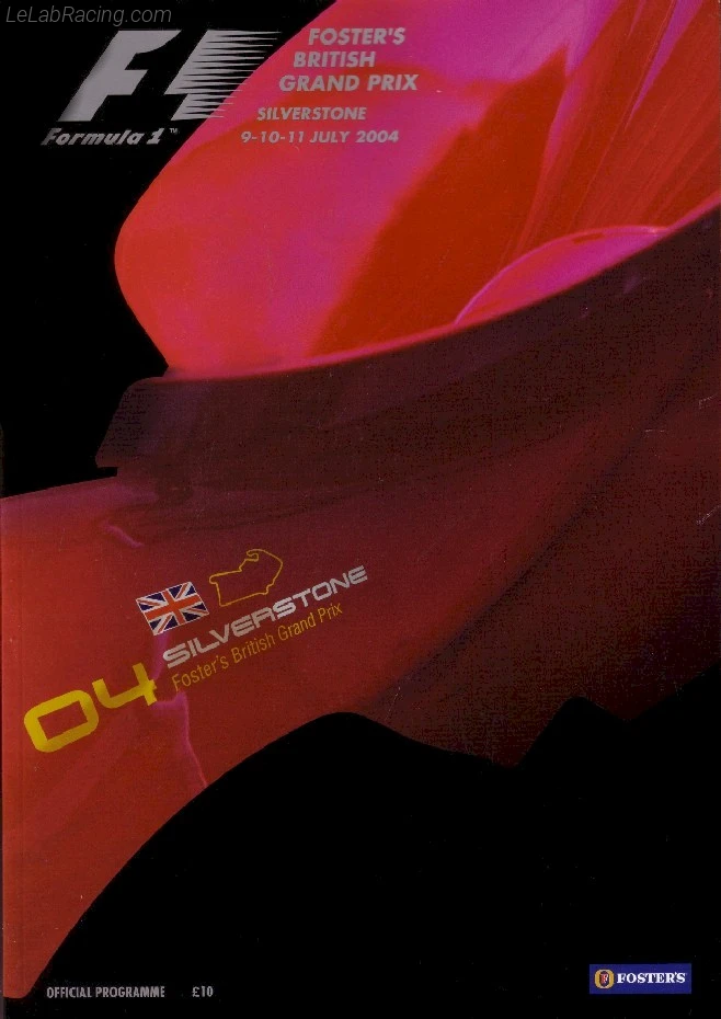 Poster d'un grand prix de la saison de F1 2004