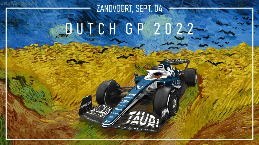 Poster équipe Grand Prix automobile des Pays-Bas 2022