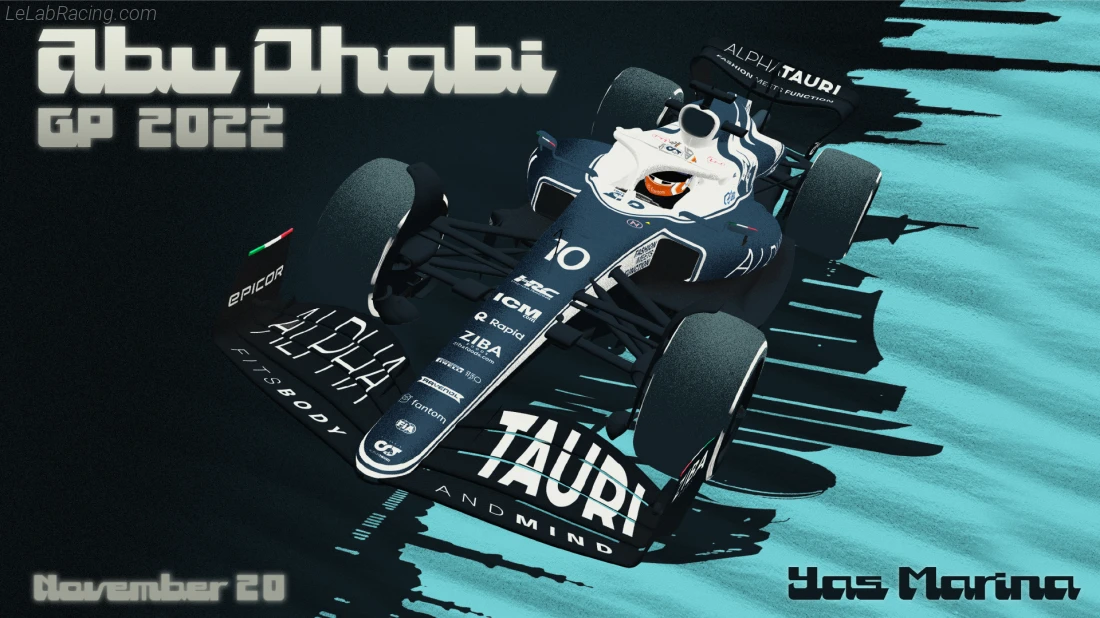 Poster équipe Grand Prix automobile d'Abou Dabi 2022