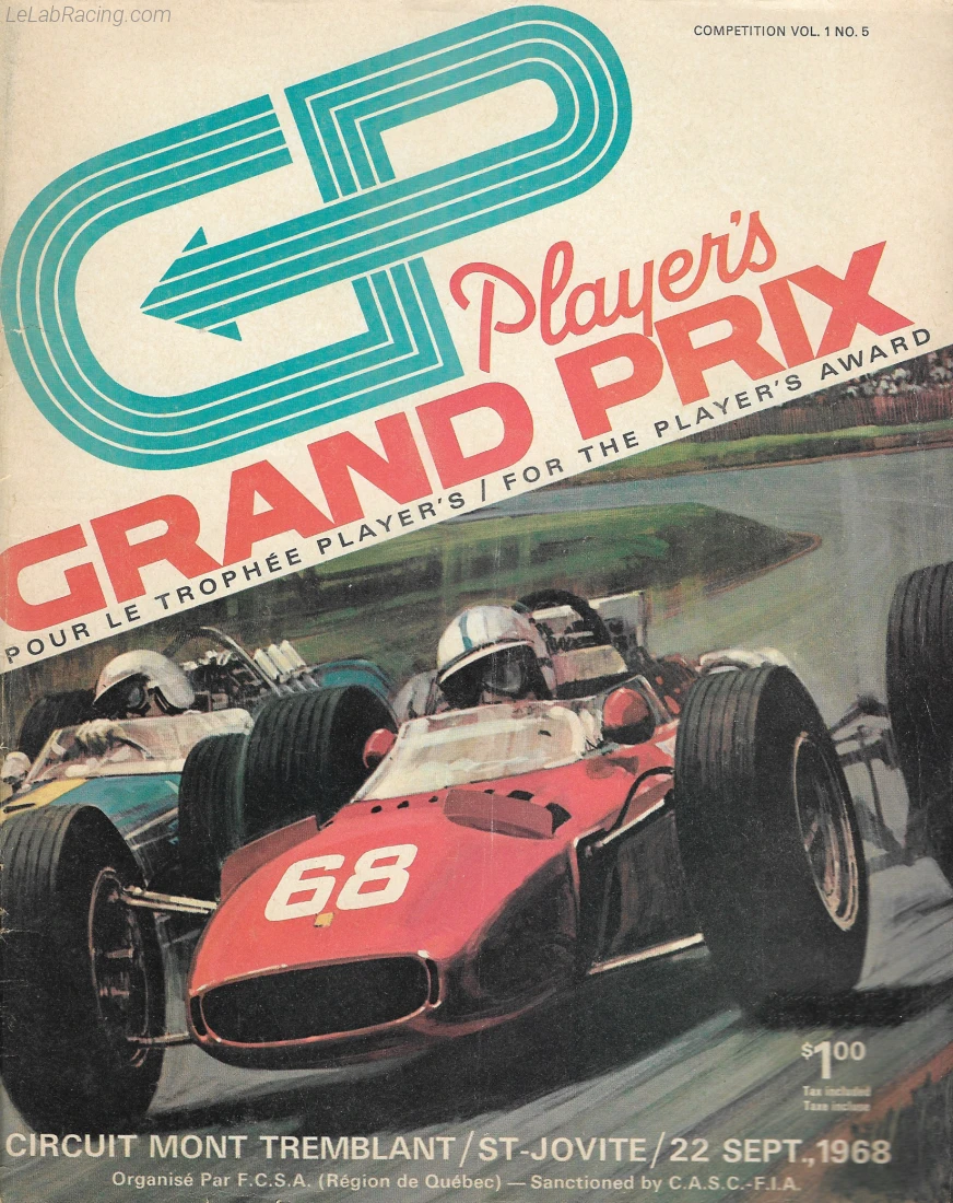 Poster d'un grand prix de la saison de F1 1968