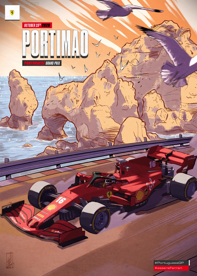 Poster équipe Grand Prix automobile du Portugal 2020