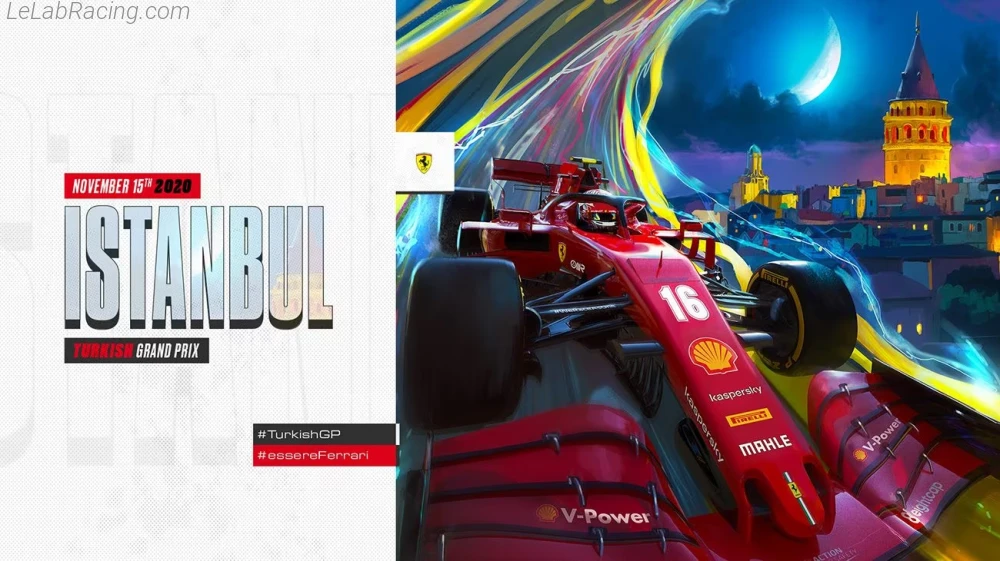 Poster équipe Grand Prix automobile de Turquie 2020