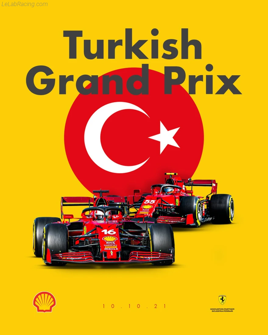 Poster équipe Grand Prix automobile de Turquie 2021