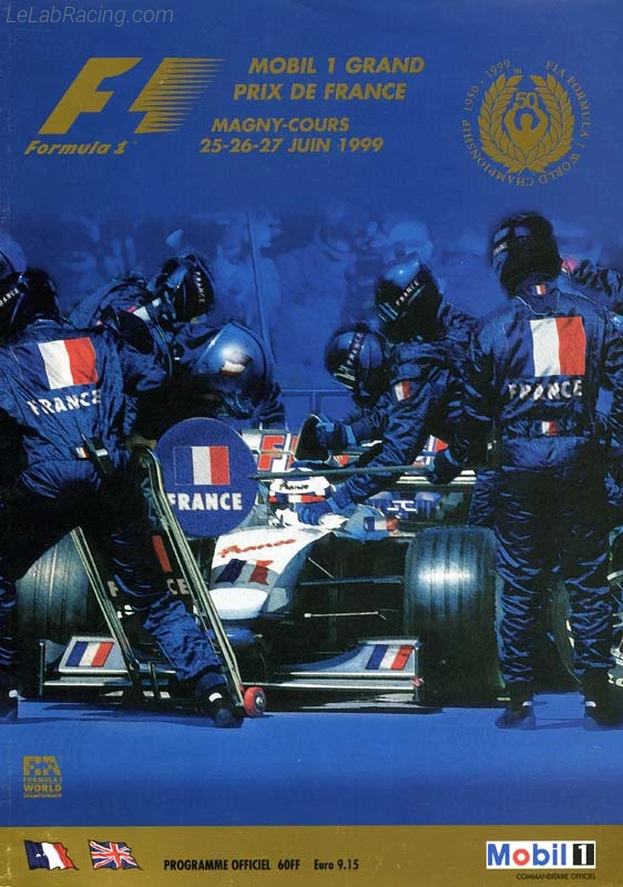 Poster d'un grand prix de la saison de F1 1999
