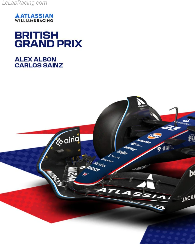 Poster équipe Grand Prix automobile de Grande-Bretagne 2025