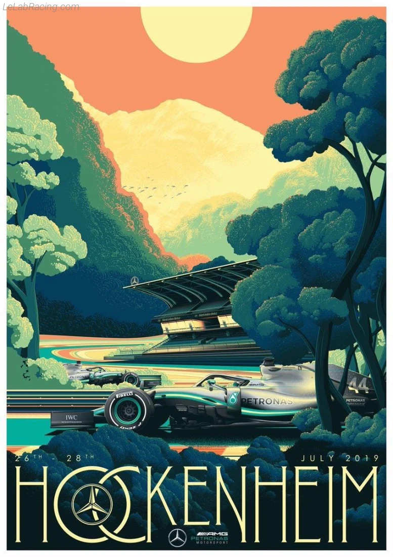 Poster équipe Grand Prix automobile d'Allemagne 2019