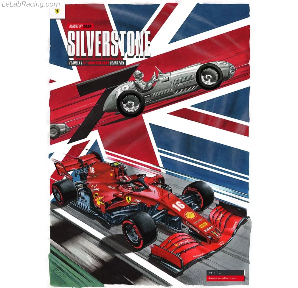 Poster équipe Grand Prix automobile du 70e anniversaire