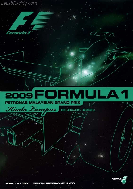 Poster d'un grand prix de la saison de F1 2009