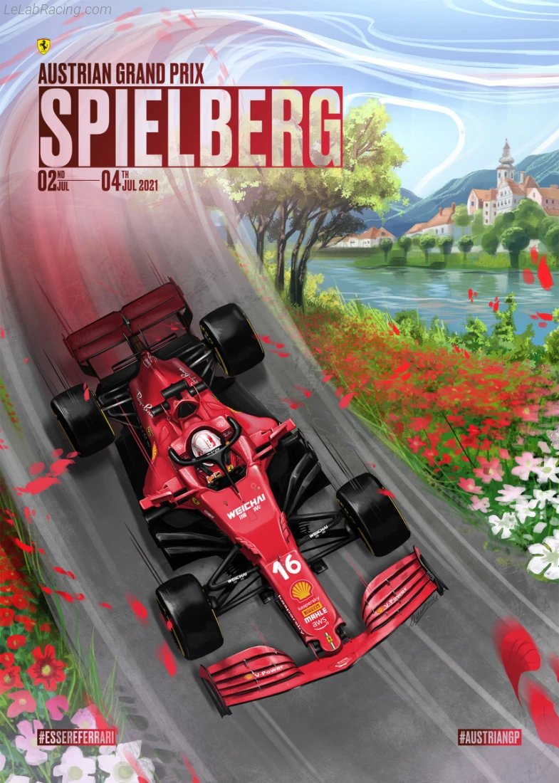 Poster équipe Grand Prix automobile d'Autriche 2021