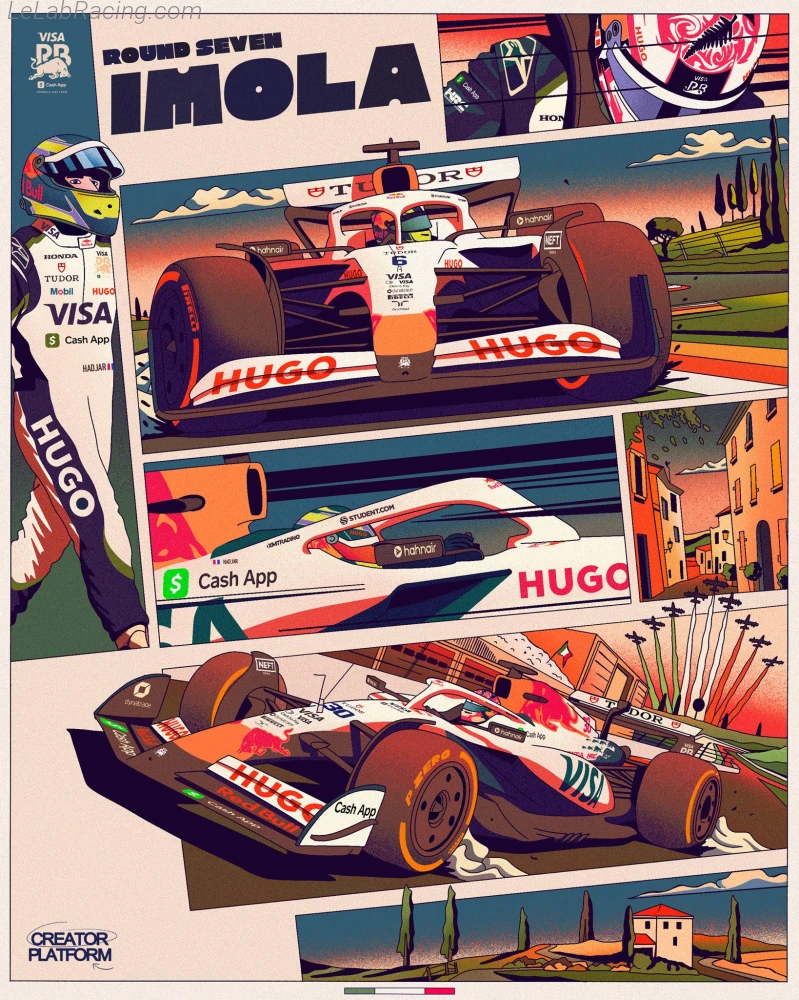 Poster équipe Grand Prix automobile d'Émilie-Romagne 2025