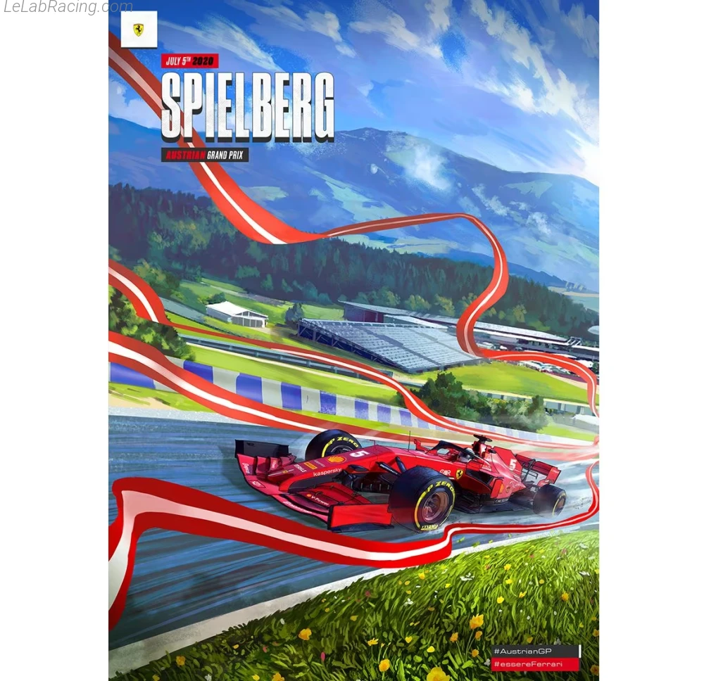 Poster équipe Grand Prix automobile d'Autriche 2020
