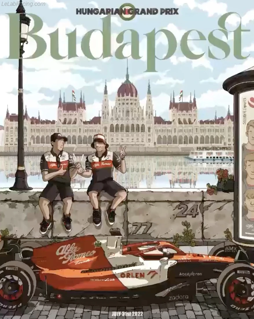 Poster équipe Grand Prix automobile de Hongrie 2022