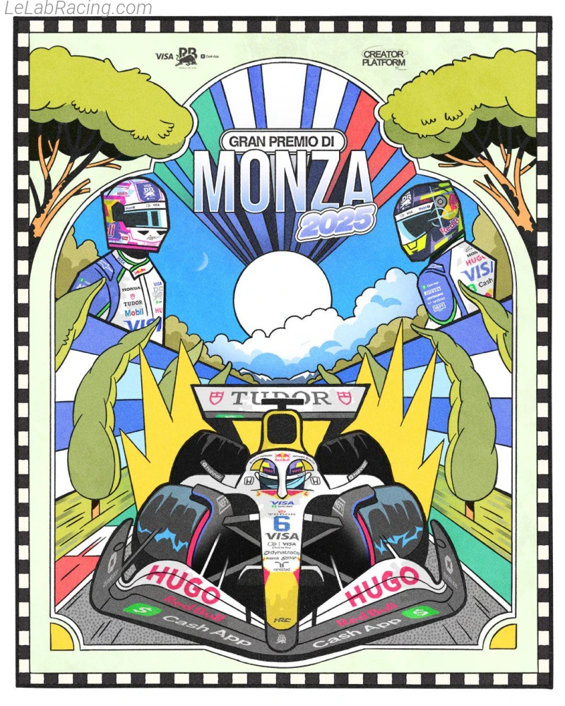 Poster équipe Grand Prix automobile d'Italie 2025