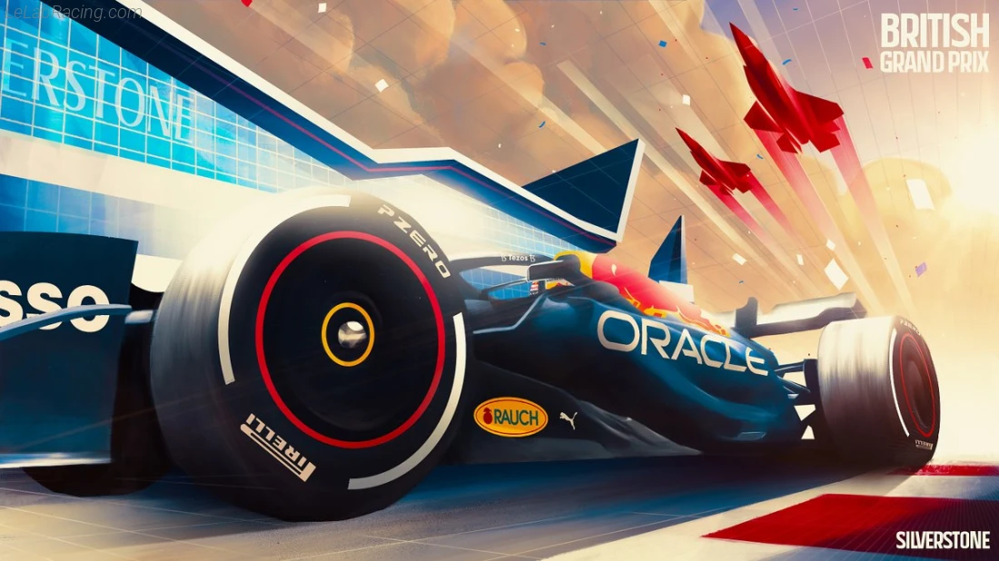Poster équipe Grand Prix automobile de Grande-Bretagne 2022
