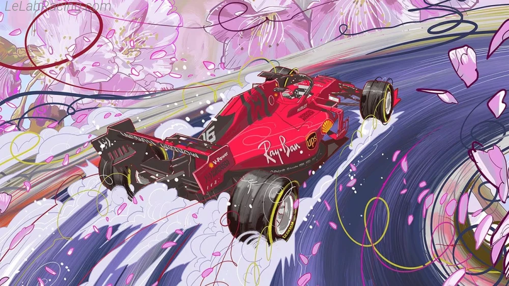 Poster équipe Grand Prix automobile du Japon 2019