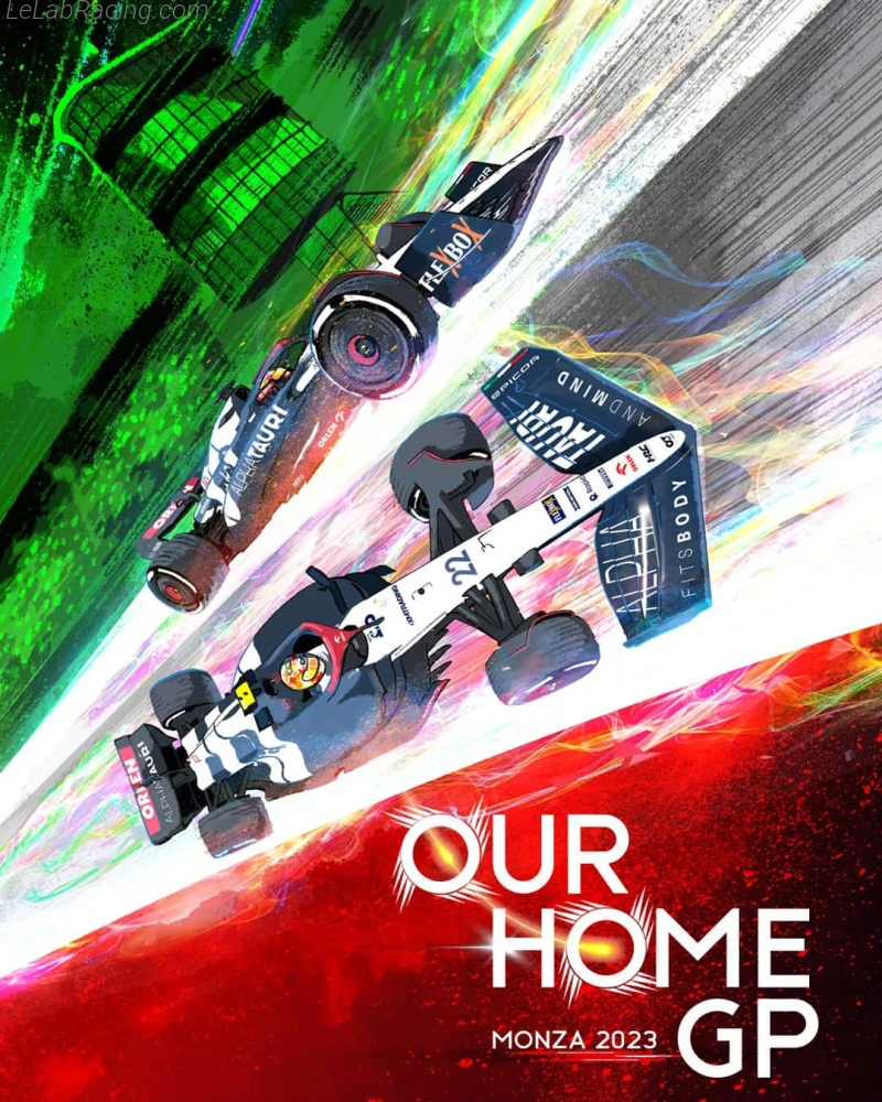 Poster équipe Grand Prix automobile d'Italie 2023