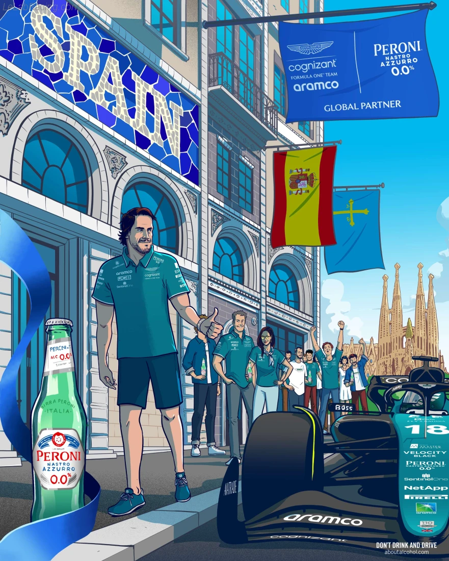 Poster équipe Grand Prix automobile d'Espagne 2023