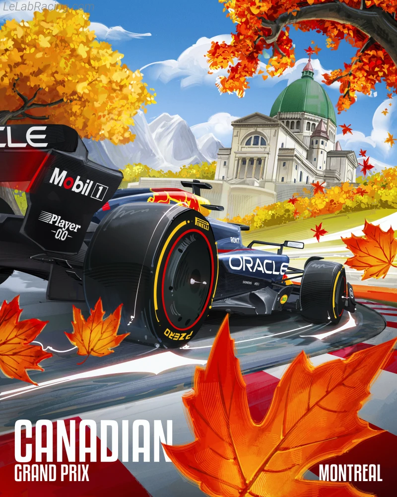 Poster équipe Grand Prix automobile du Canada 2024