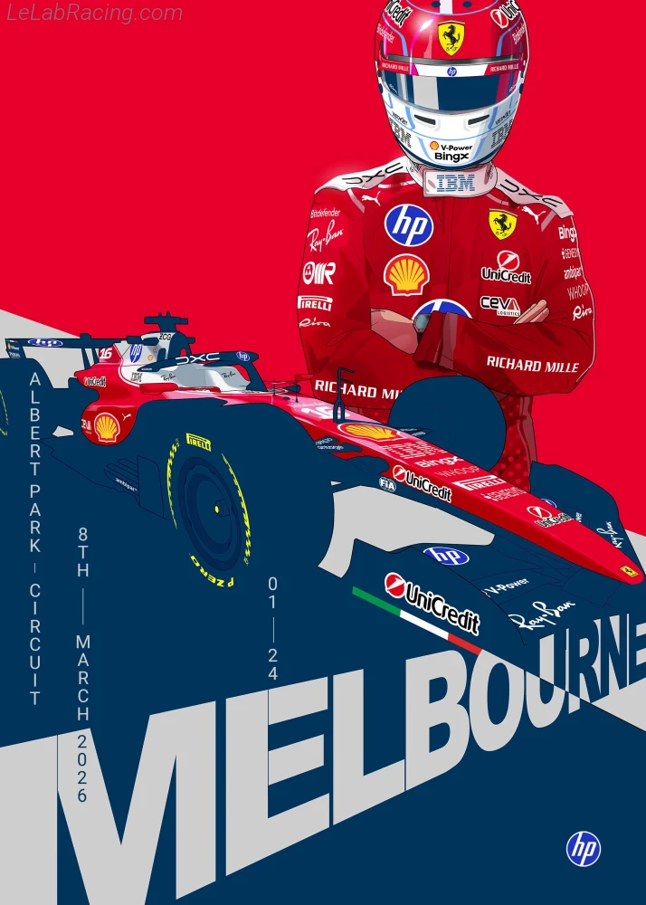Poster équipe Grand Prix automobile d'Australie 2026