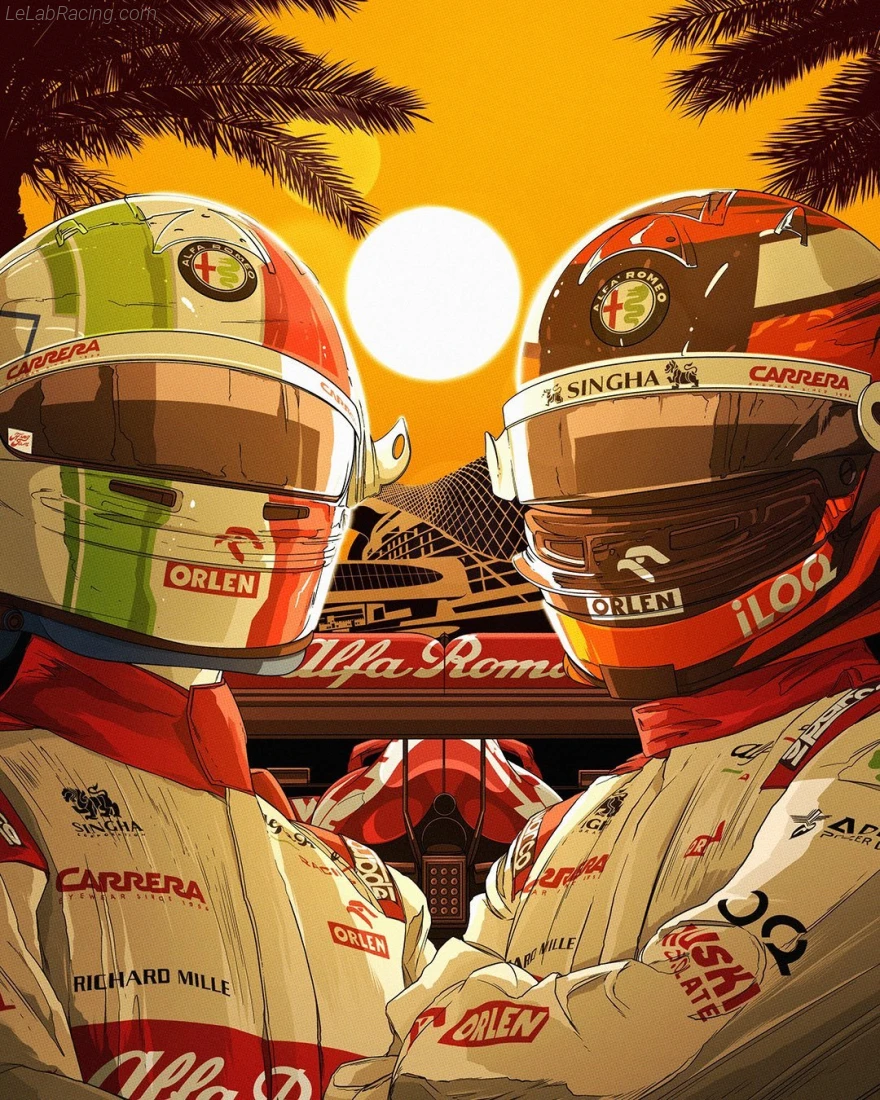 Poster équipe Grand Prix automobile d'Abou Dabi 2020