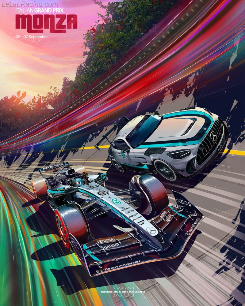 Poster équipe Grand Prix automobile d'Italie 2025