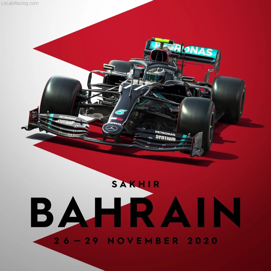 Poster équipe Grand Prix automobile de Bahreïn 2020