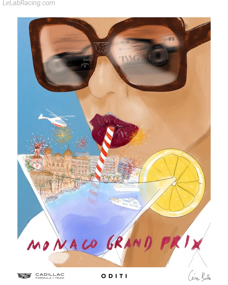 Poster équipe Grand Prix automobile de Monaco 2026