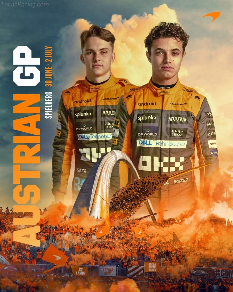 Poster équipe Grand Prix automobile d'Autriche 2023