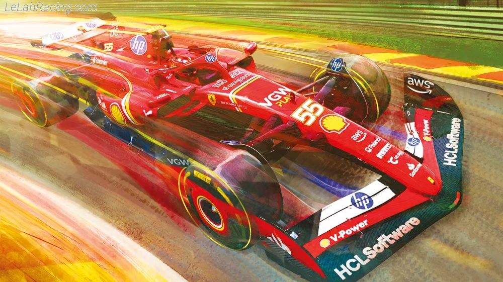 Poster équipe Grand Prix automobile de Belgique 2024