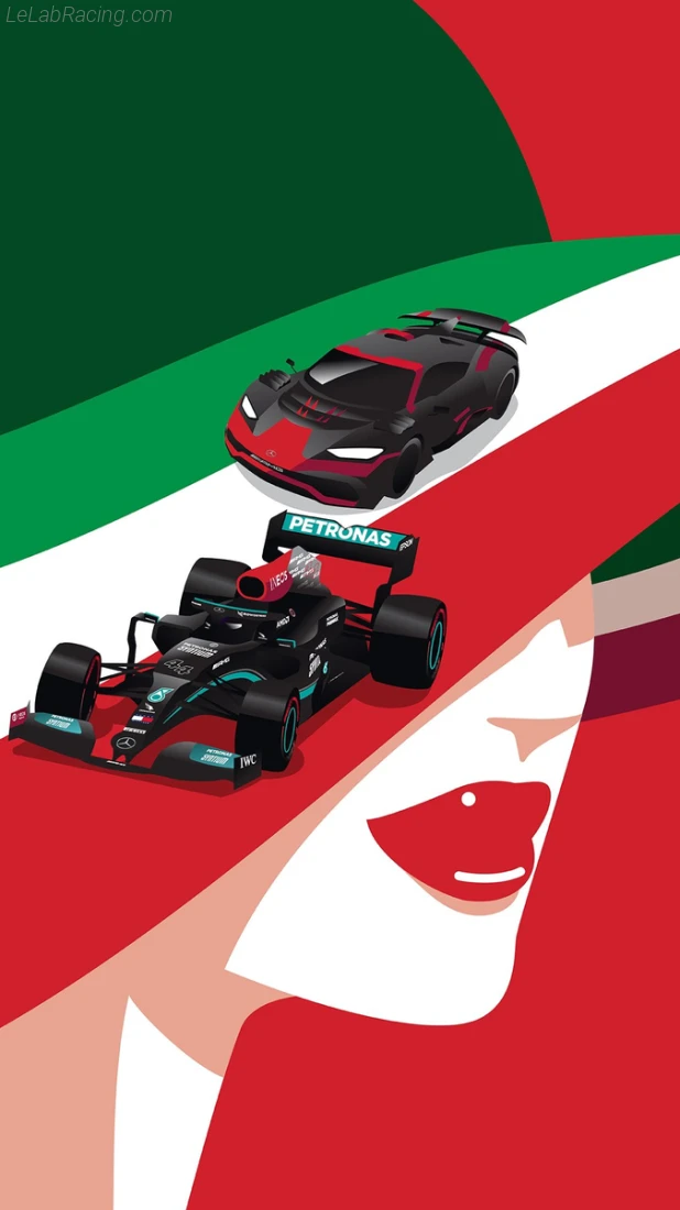 Poster équipe Grand Prix automobile d'Italie 2021