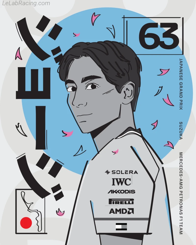 Poster équipe Grand Prix automobile du Japon 2024