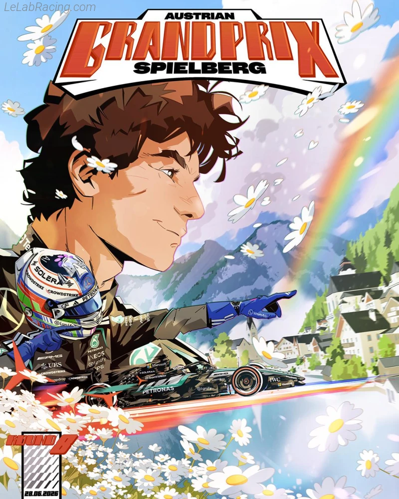 Poster équipe Grand Prix automobile d'Autriche 2026