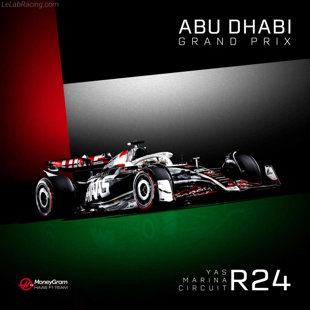 Poster équipe Grand Prix automobile d'Abou Dabi 2024